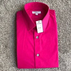 NWT Men’s Pink Express Dress Shirt